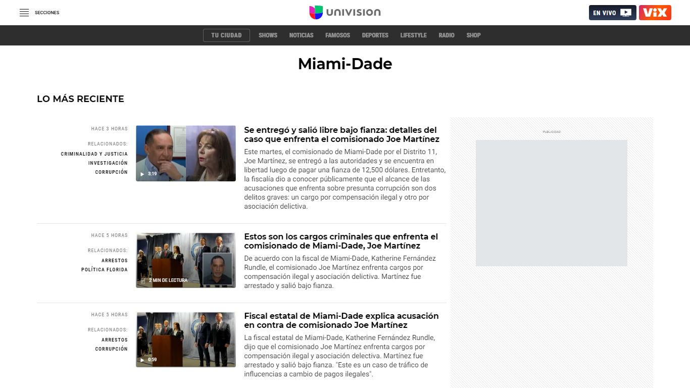 Miami-Dade: Últimas noticias, videos y fotos de Miami-Dade - Univision