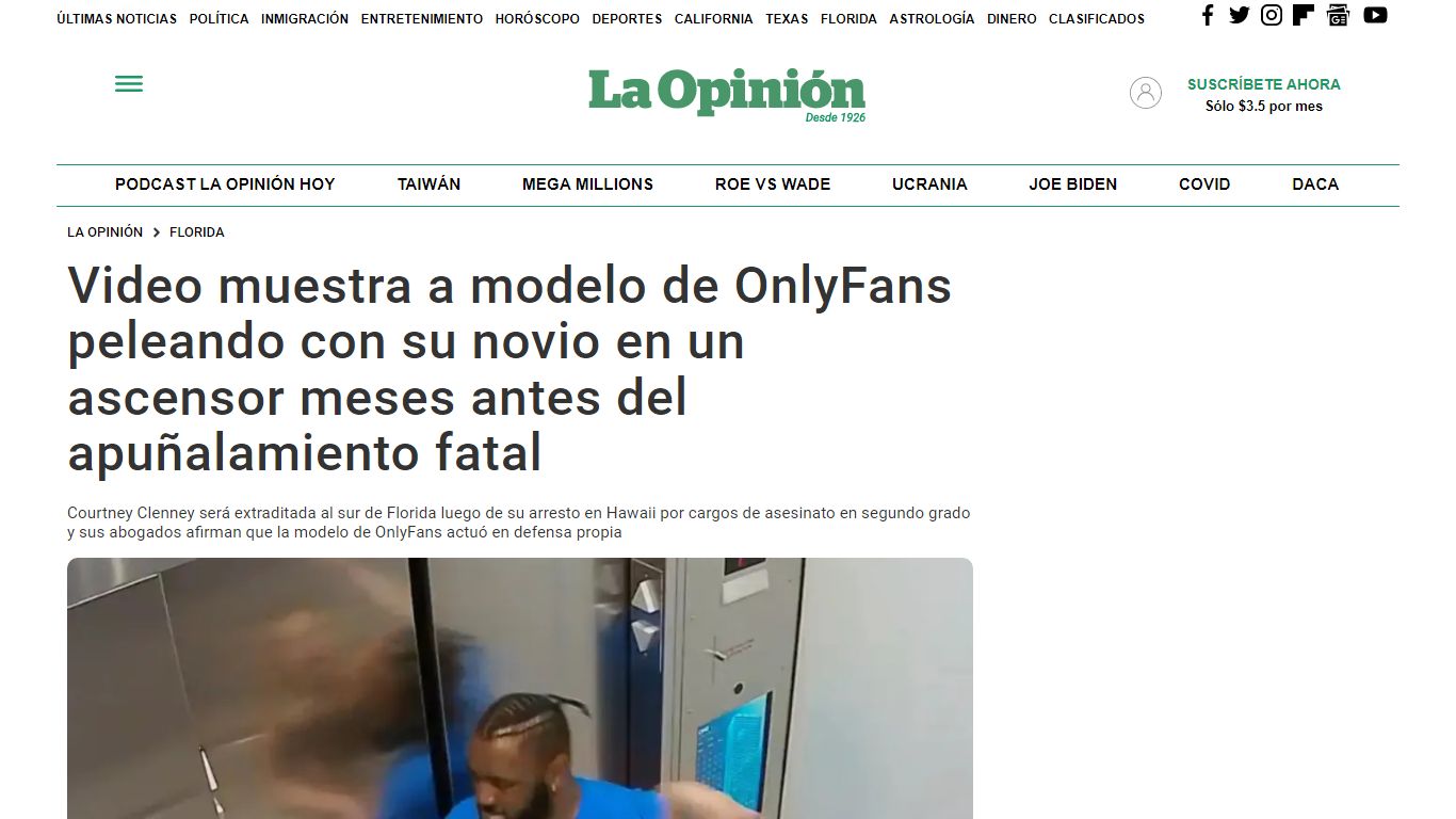 Video muestra a modelo de OnlyFans peleando con su novio en un ascensor ...